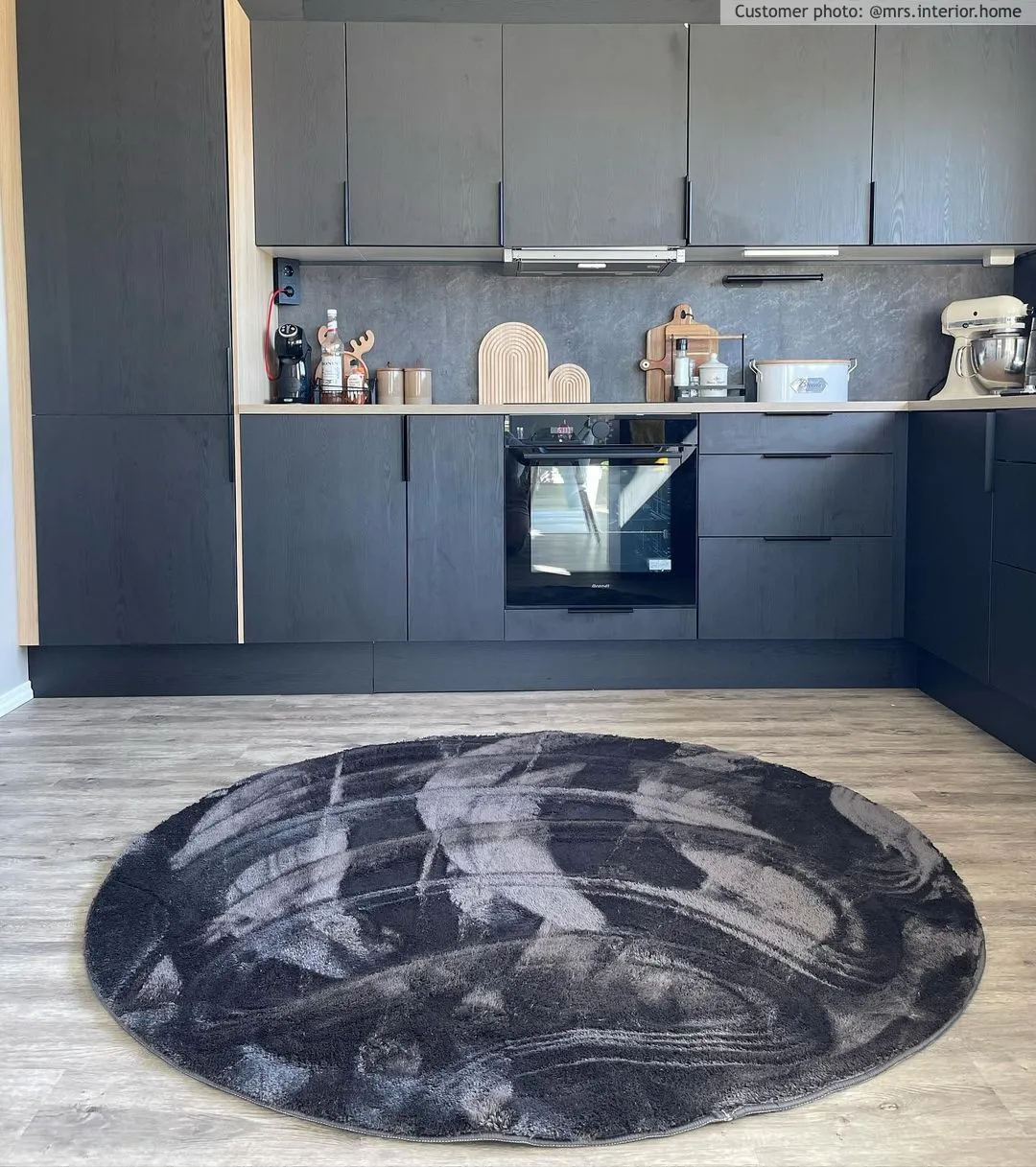 Tapis ronds - Aranga Super Soft Fur (anthracite)