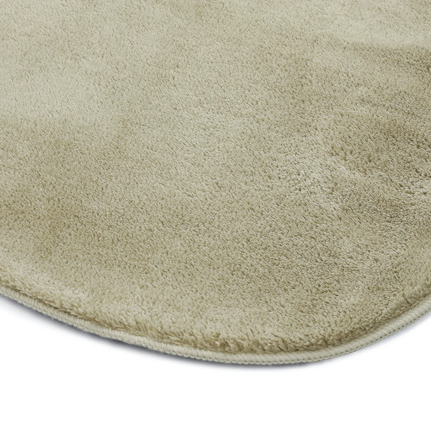 Tapis Shaggy Ondulé Asymétrique - Aranga Super Soft Fur (vert clair)