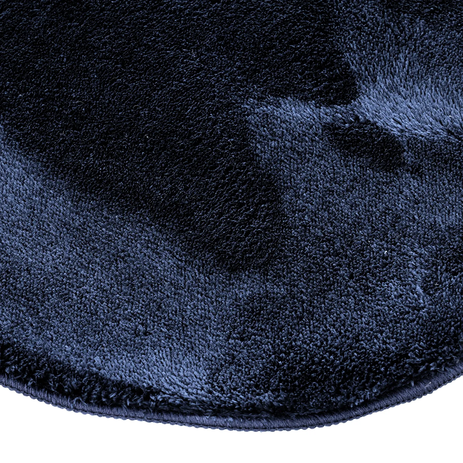 Tapis Shaggy Ondulé Asymétrique - Aranga Super Soft Fur (bleu foncé)