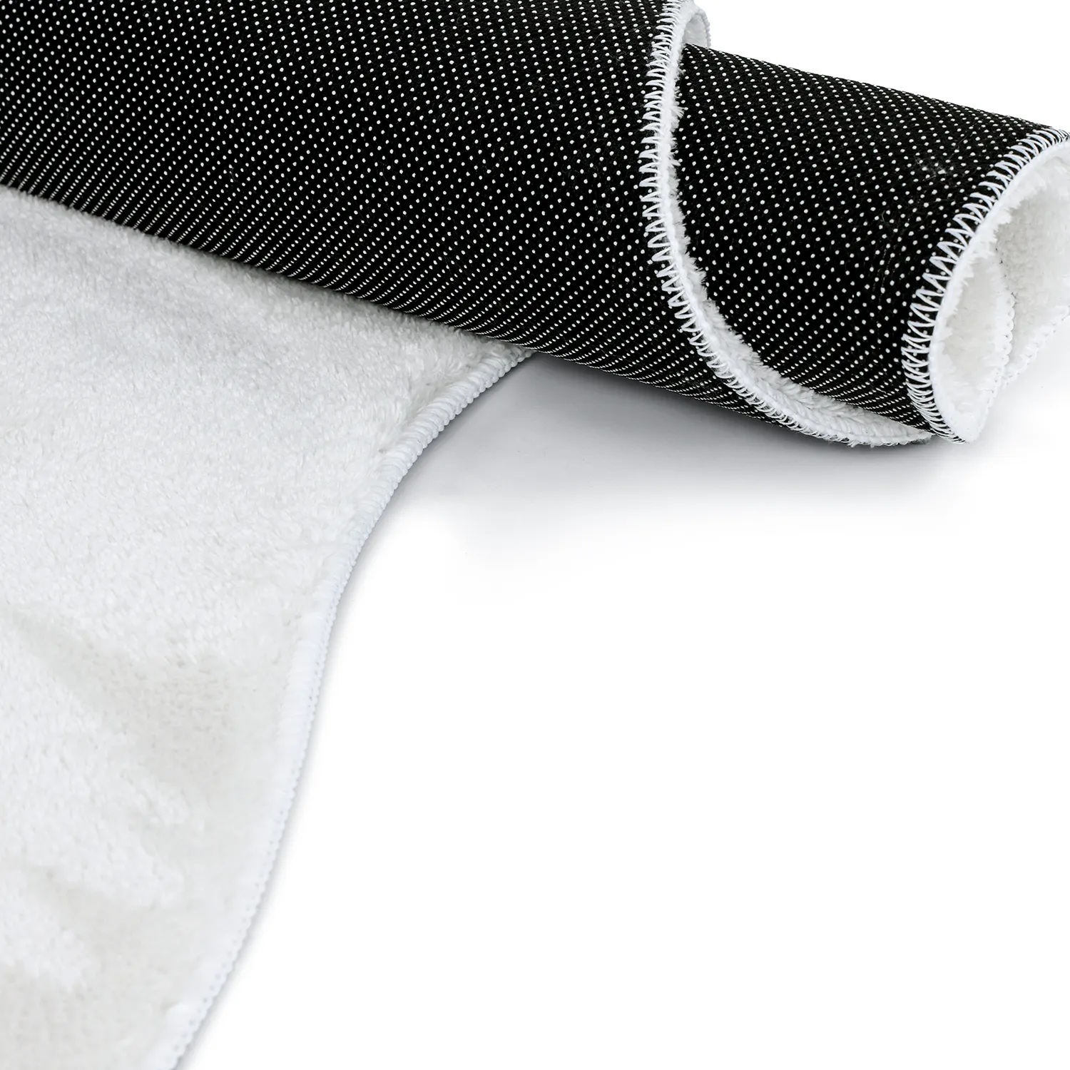 Tapis Shaggy Ondulé Asymétrique - Aranga Super Soft Fur (blanc)