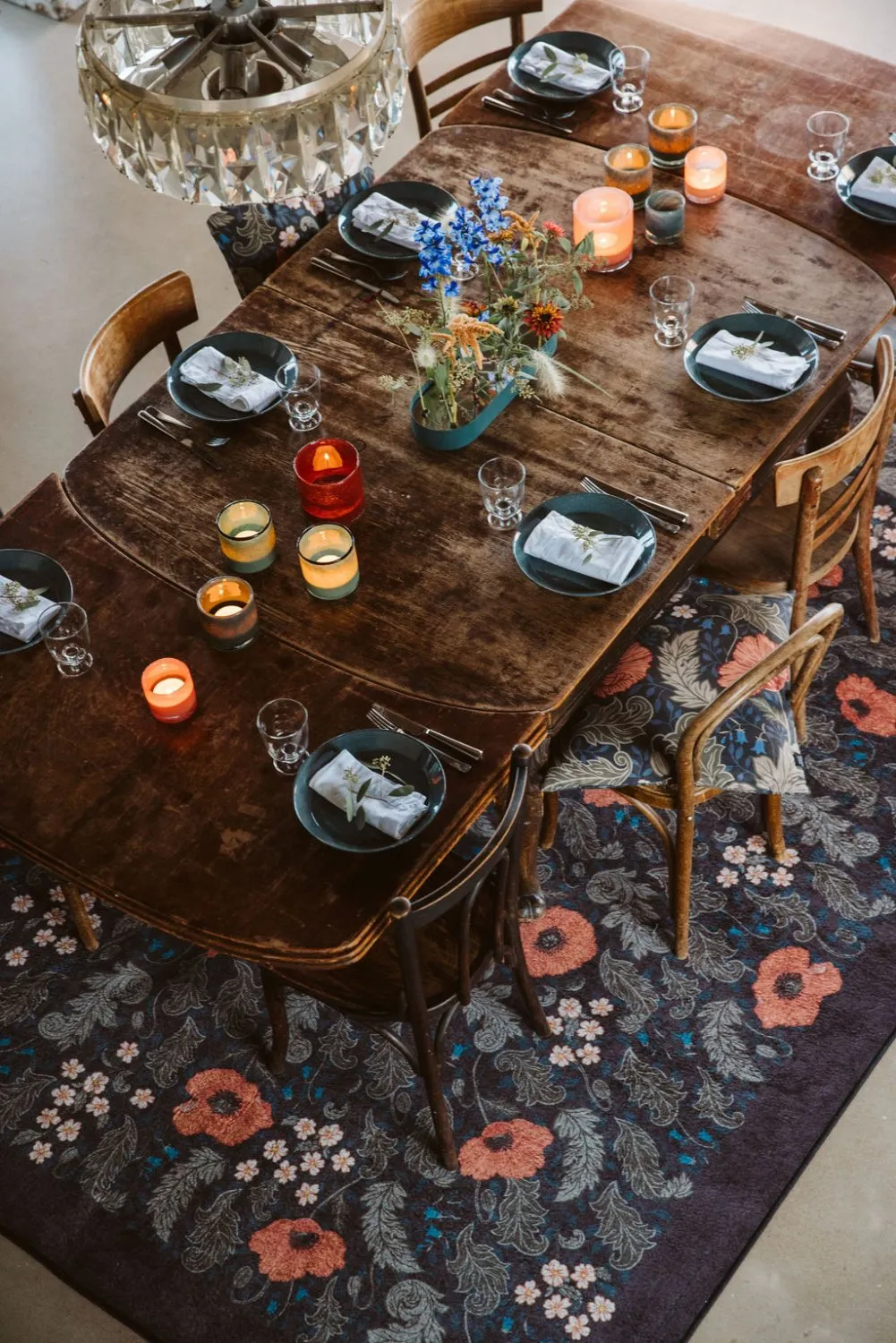 Tapis Wilton - Poppy (noir)