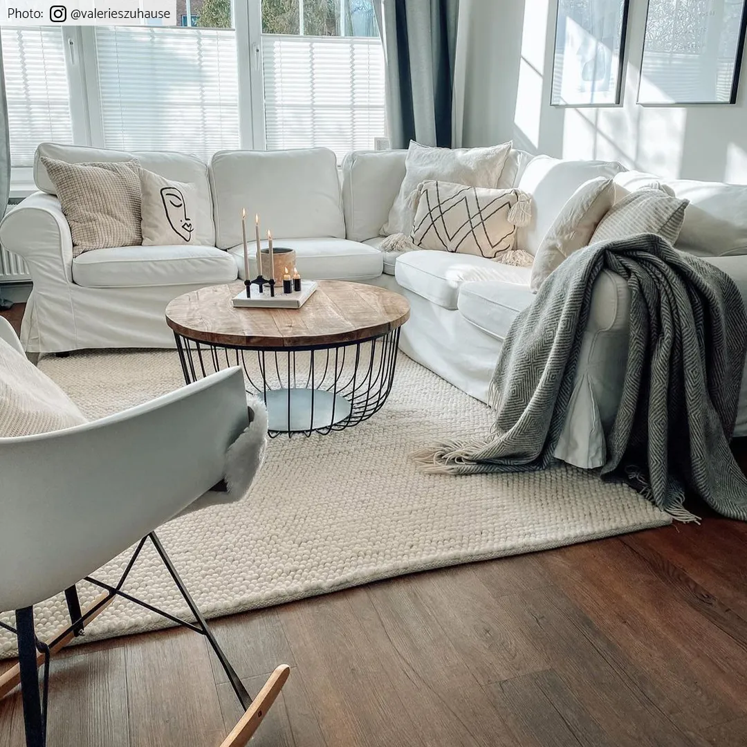 Tapis en laine - Avafors Wool Bubble (beige)