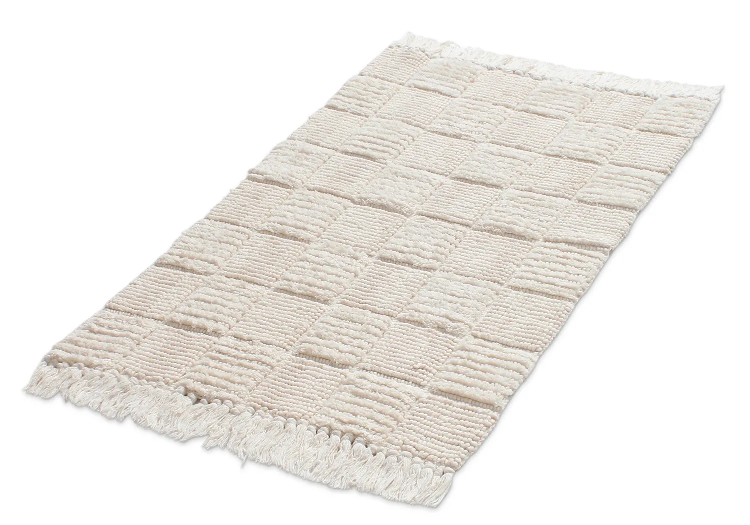 Tapis de salle de bain - Duna (blanc cassé)