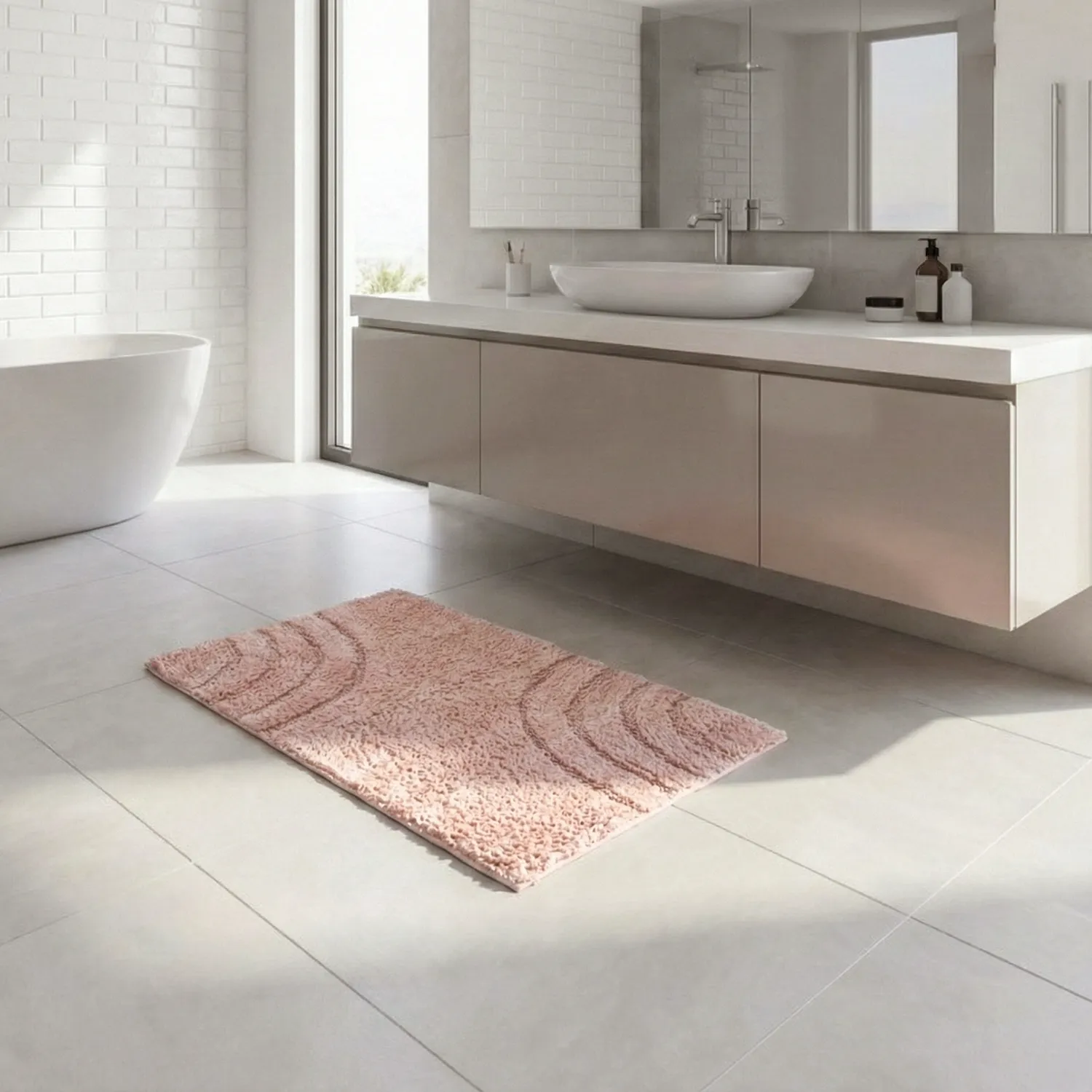 Tapis de salle de bain - Eliza (rose)