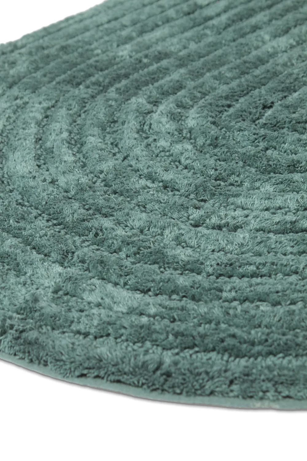 Tapis de salle de bain ovale - Evena (vert foncé)