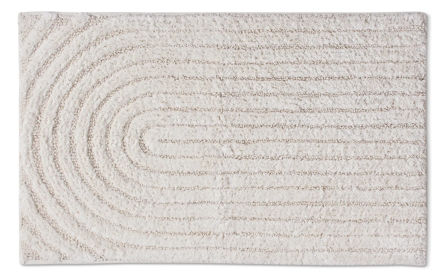 Tapis de salle de bain - Evena (blanc cassé)