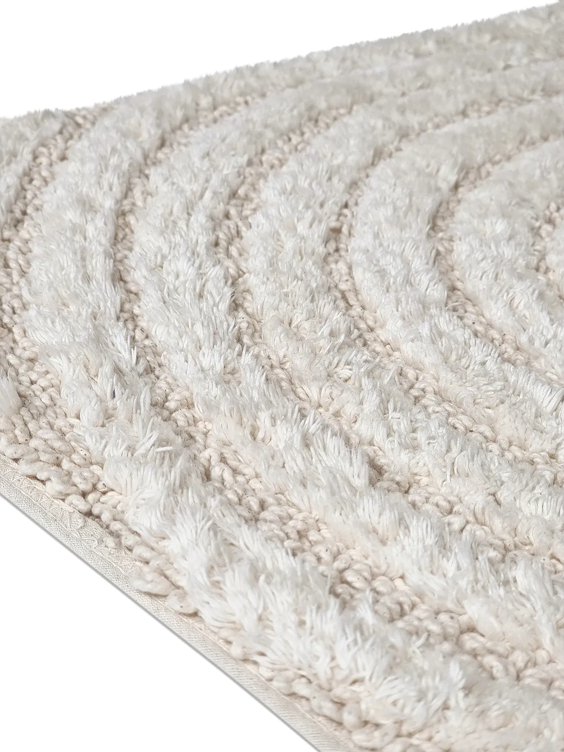 Tapis de salle de bain - Evena (blanc cassé)