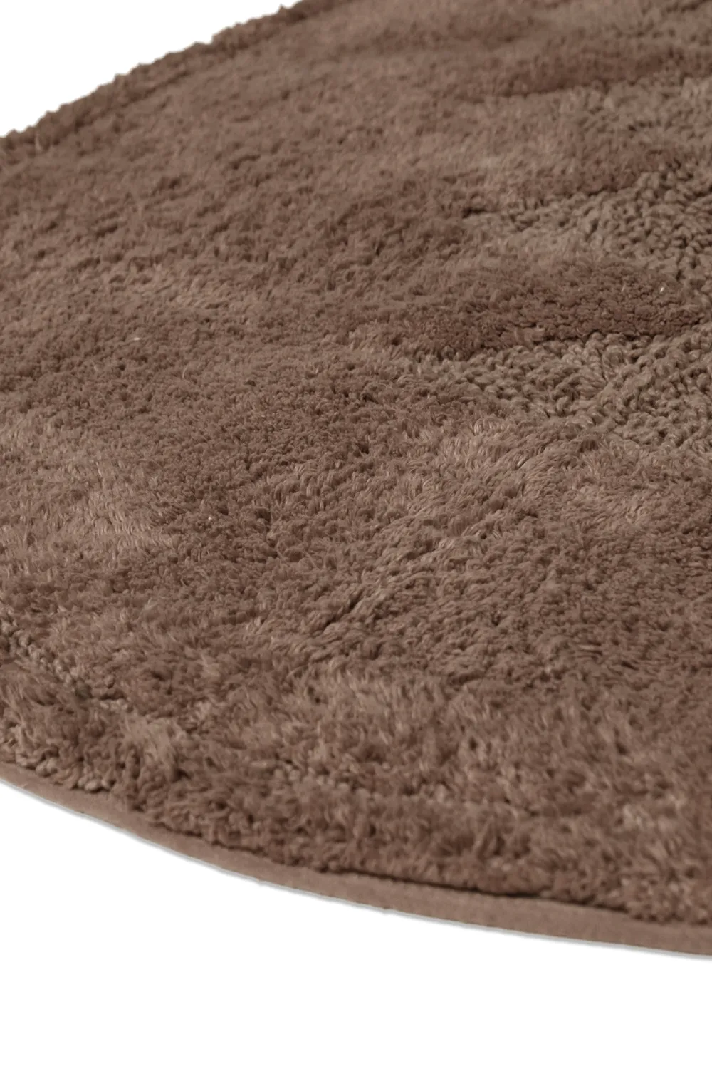 Tapis de salle de bain ovale - Gertie (marron)