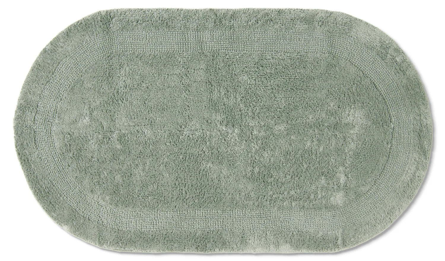 Tapis de salle de bain ovale - Nila (vert clair)