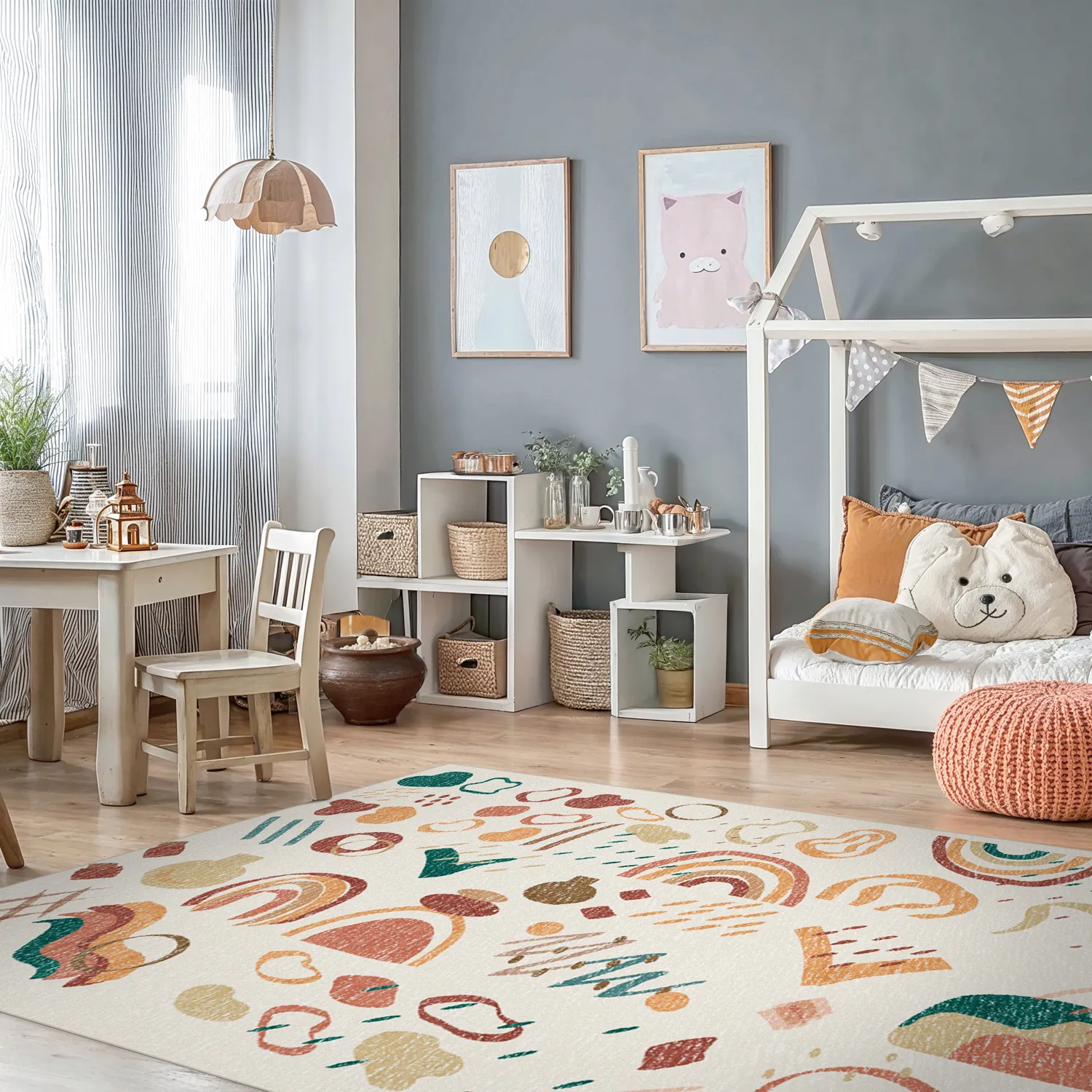 Tapis pour enfants - Ariel (rose)