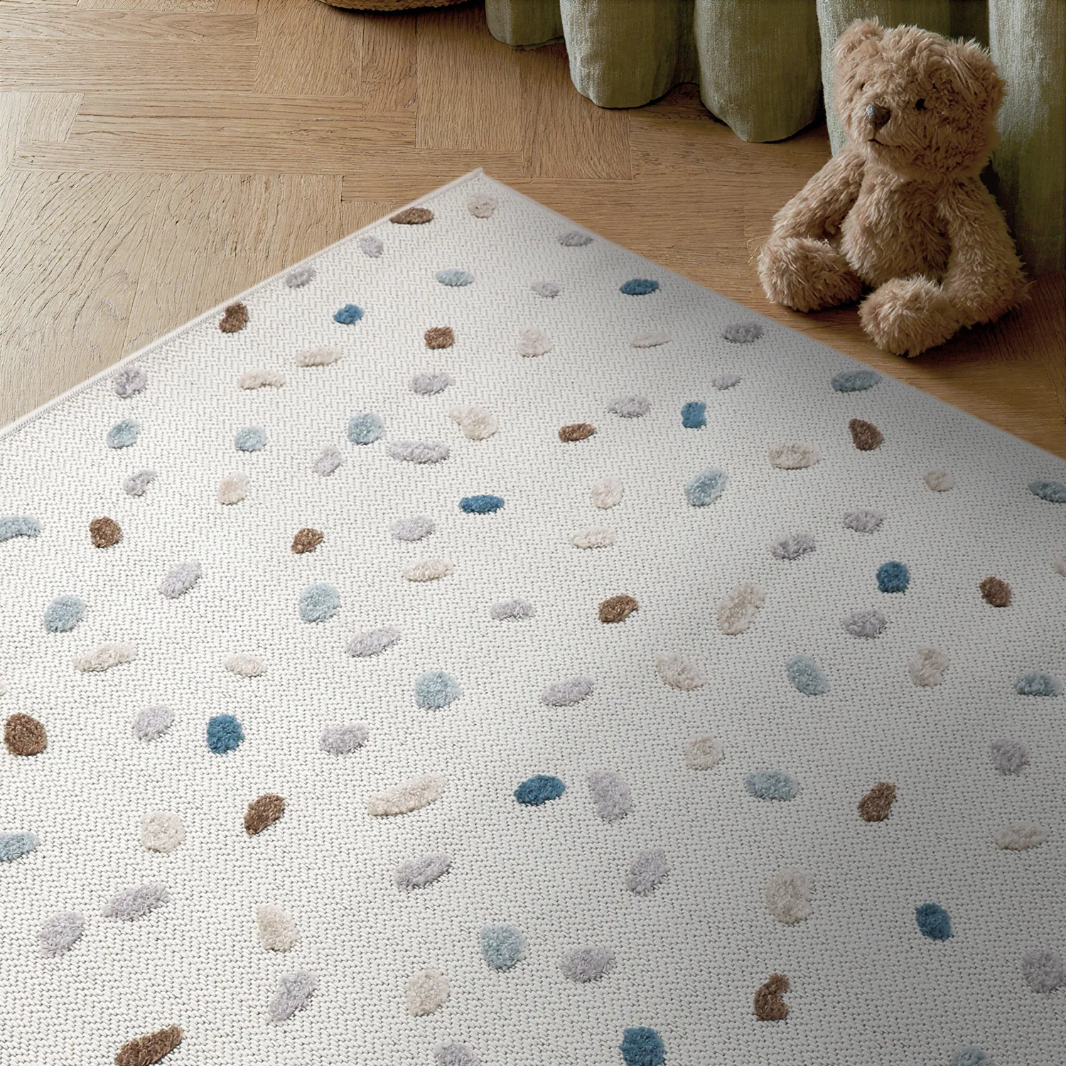 Tapis Enfant - Confetti (crème/multicolore)