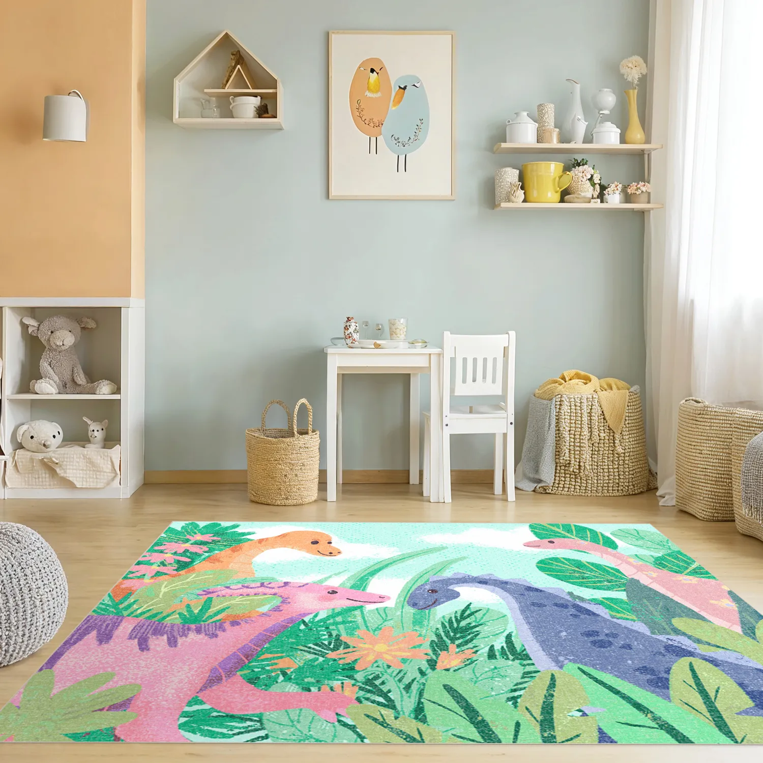 Tapis pour enfants - Dino Friends (multicolore)