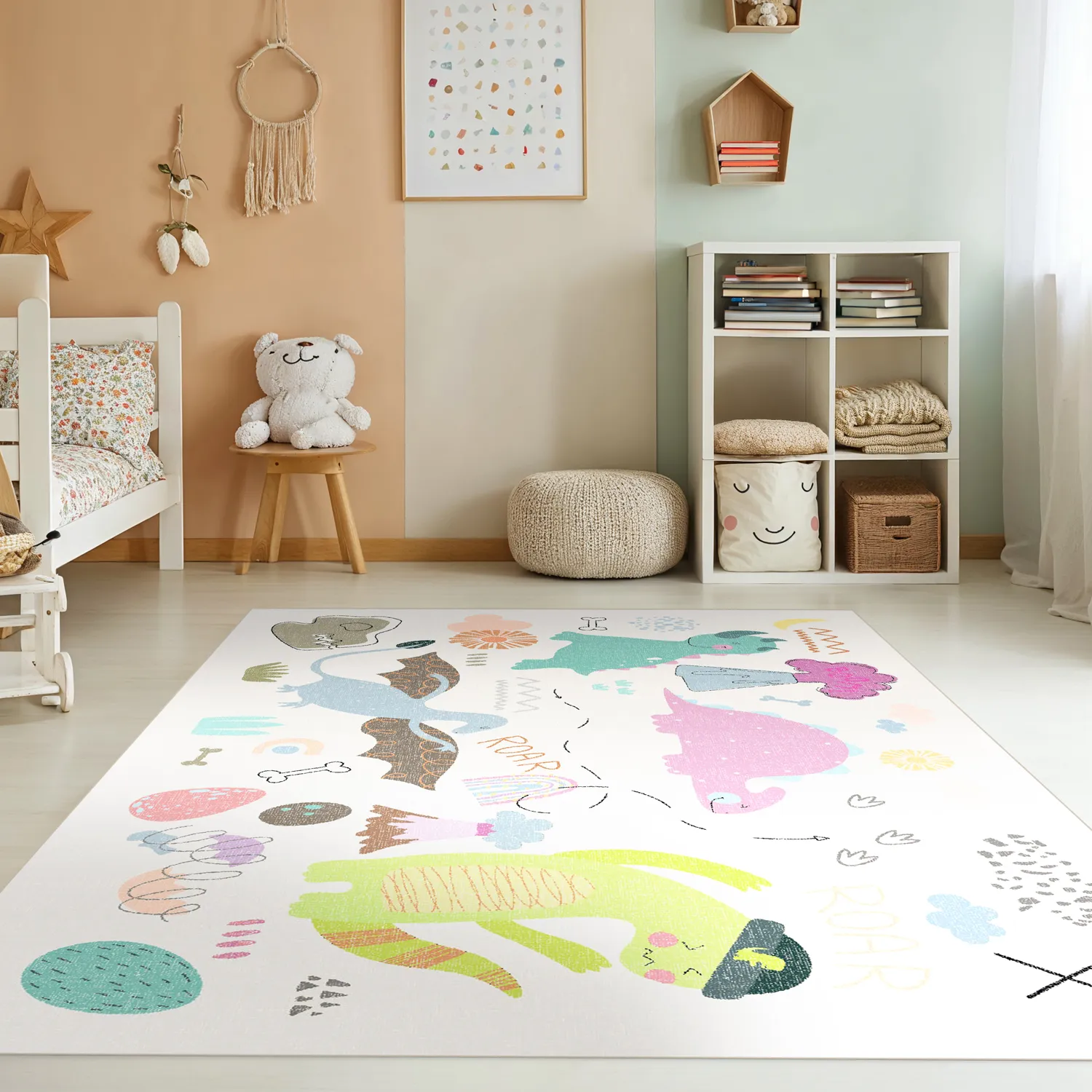Tapis pour enfants - Dino (multicolore)