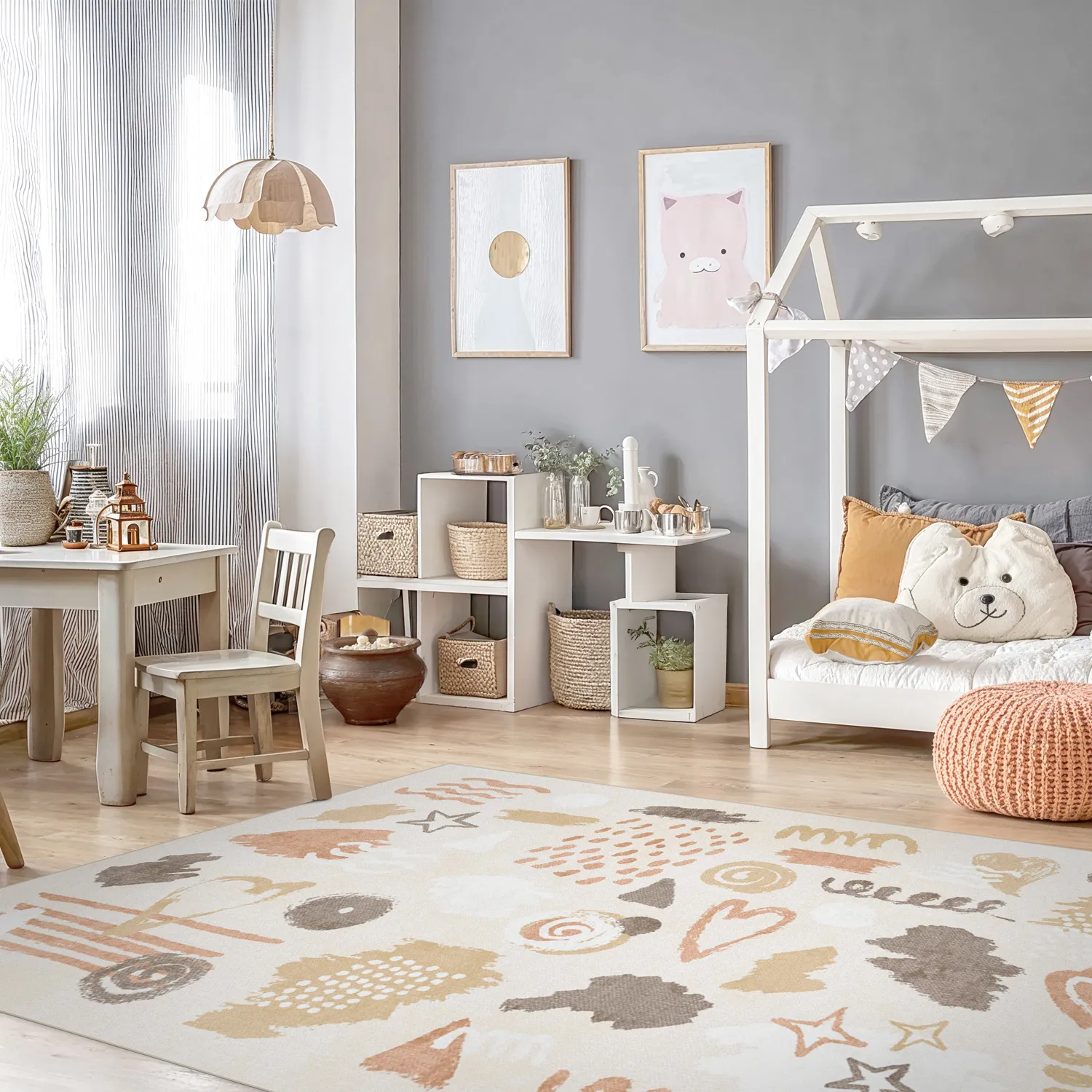 Tapis pour enfants - Ethel (rose)