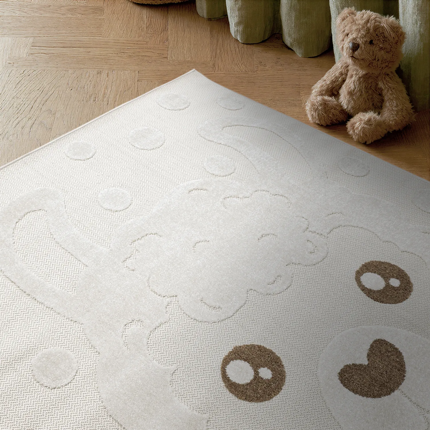 Tapis Enfant - Kind Llama (crème)