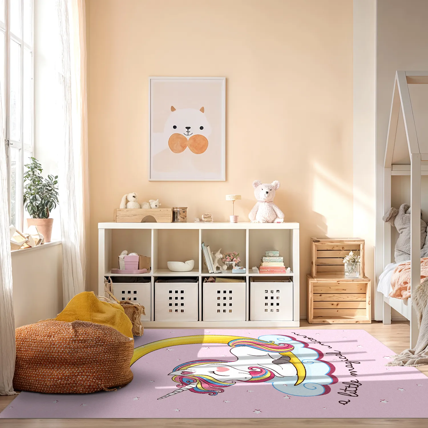Tapis enfant - Magical Unicorn (rose)