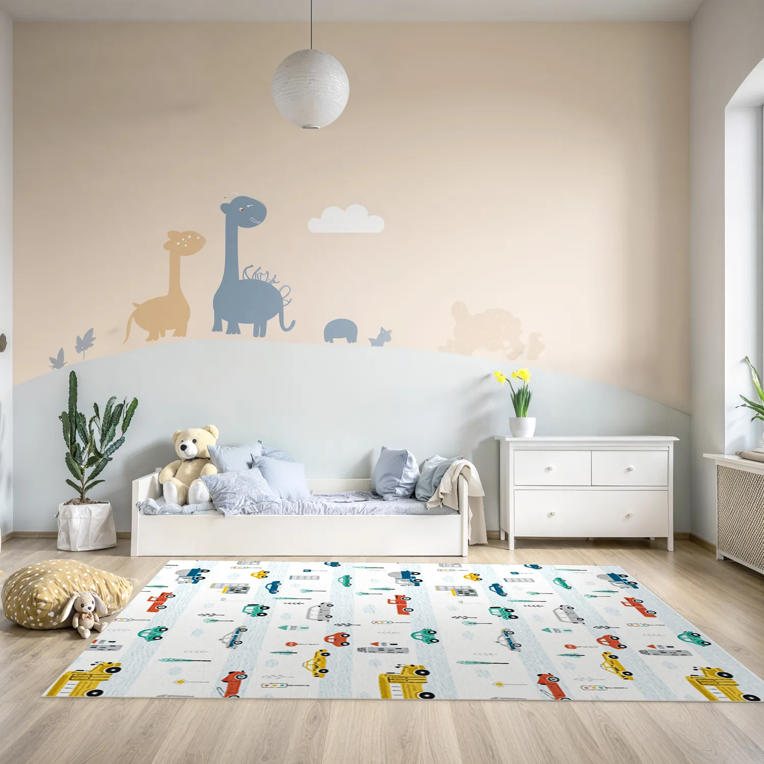 Tapis pour enfants - Road Cars (multicolore)
