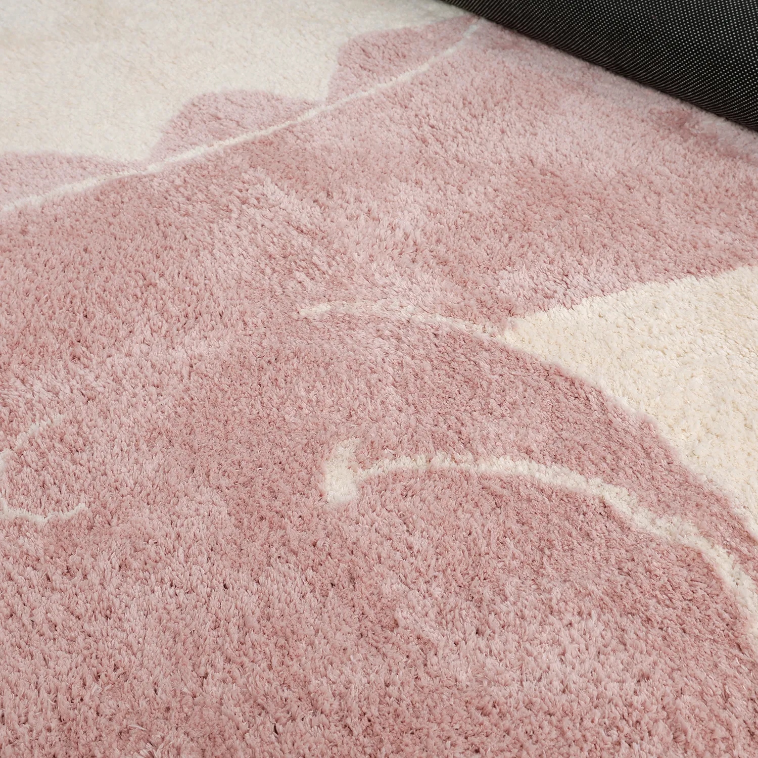 Tapis Enfant - Soft Dino (crème/rose)