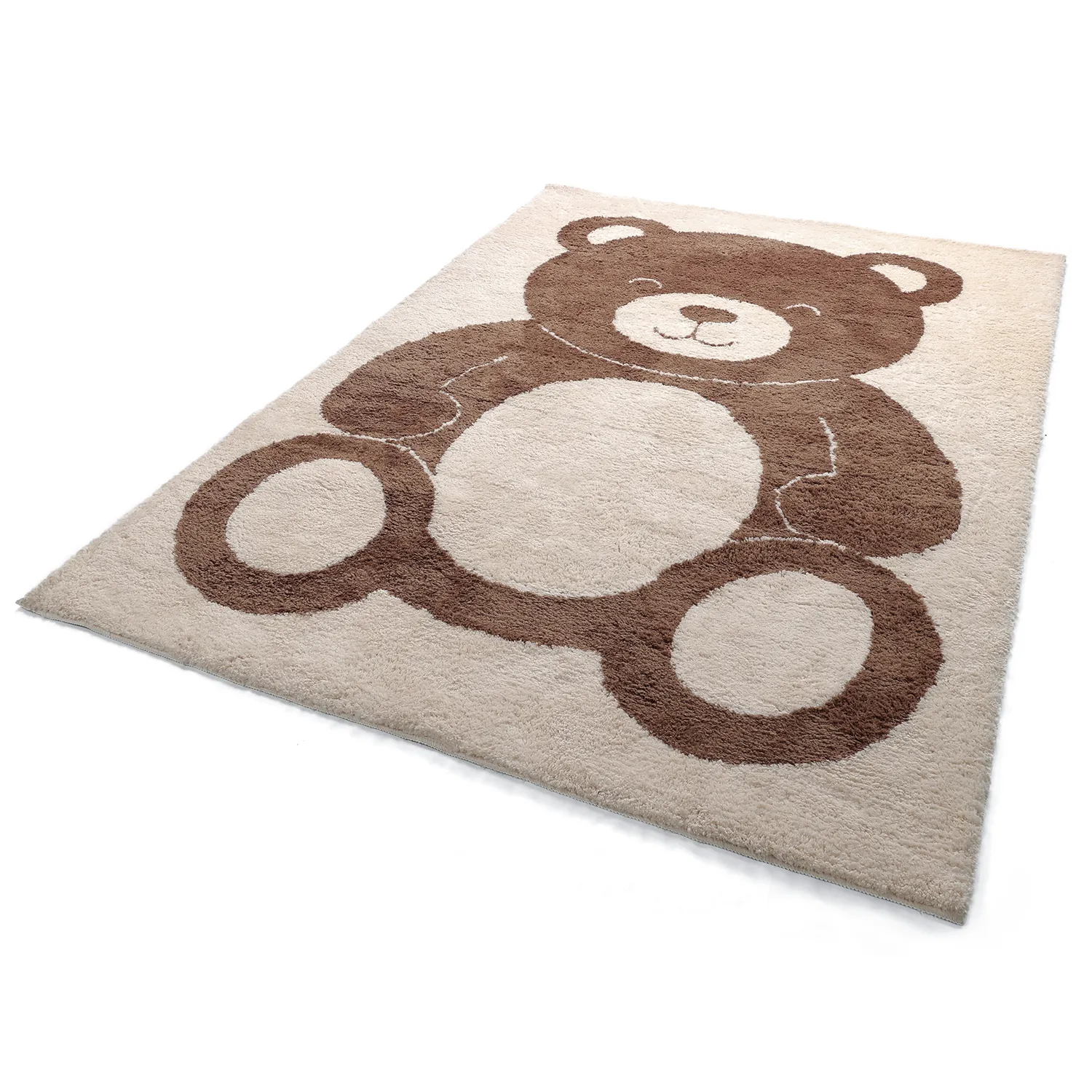 Tapis Enfant - Soft Teddybear (crème/marron)