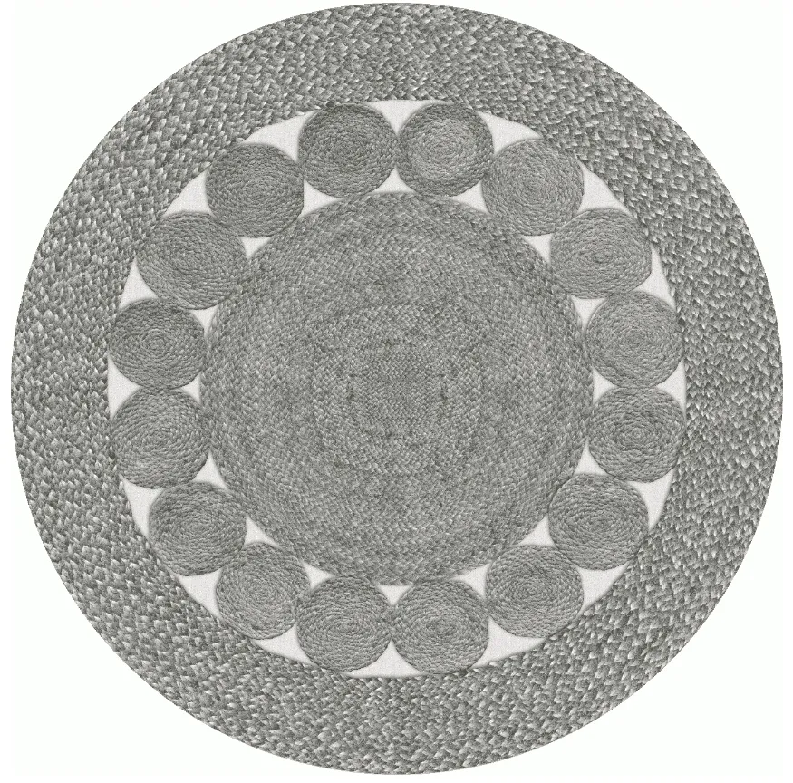 Tapis rond - Bellezza (gris)