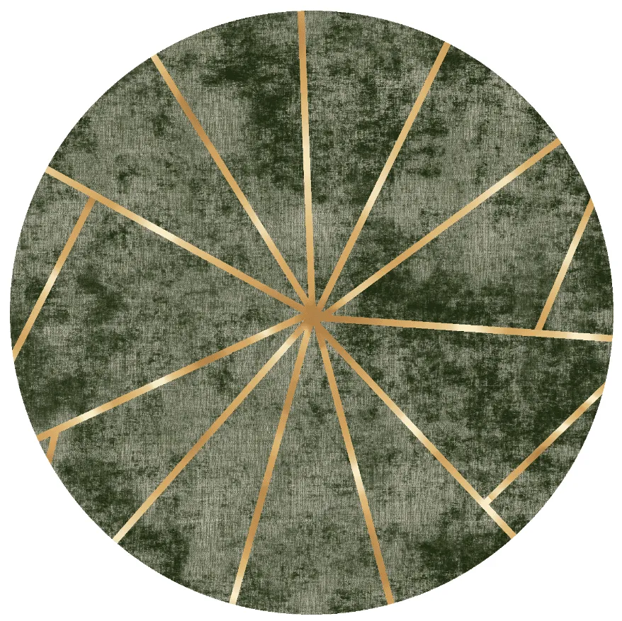 Tapis rond - Bellizzi (vert)