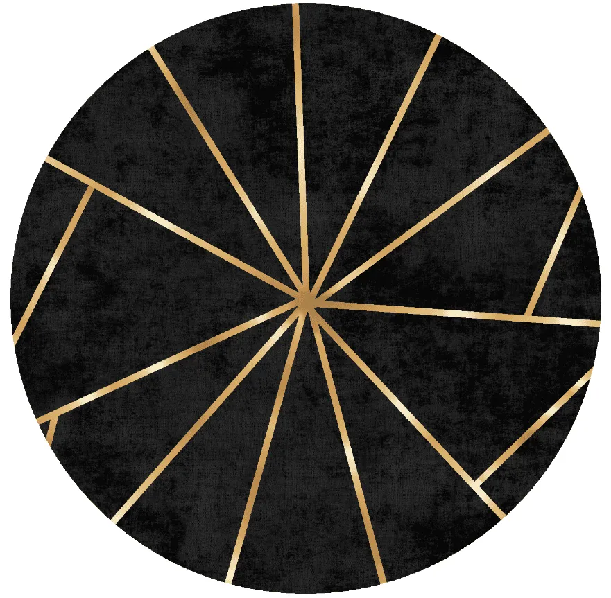 Tapis rond - Bellizzi (noir)