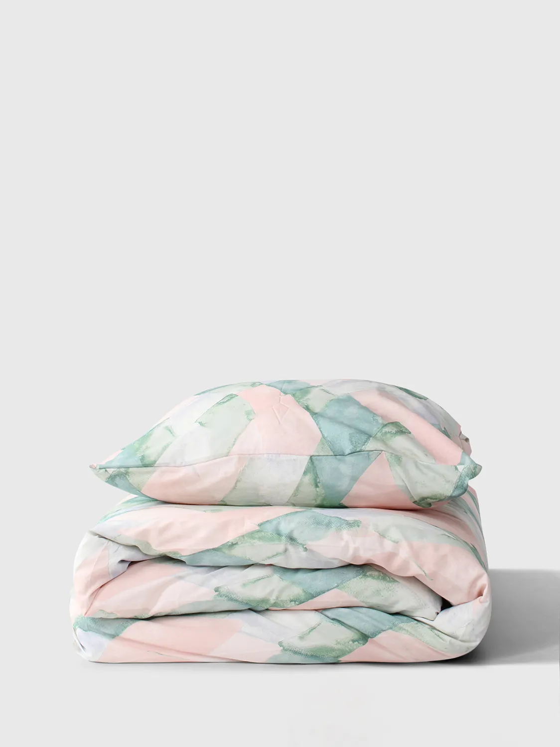 Ensemble de housse de couette - Blanca (rose/vert)