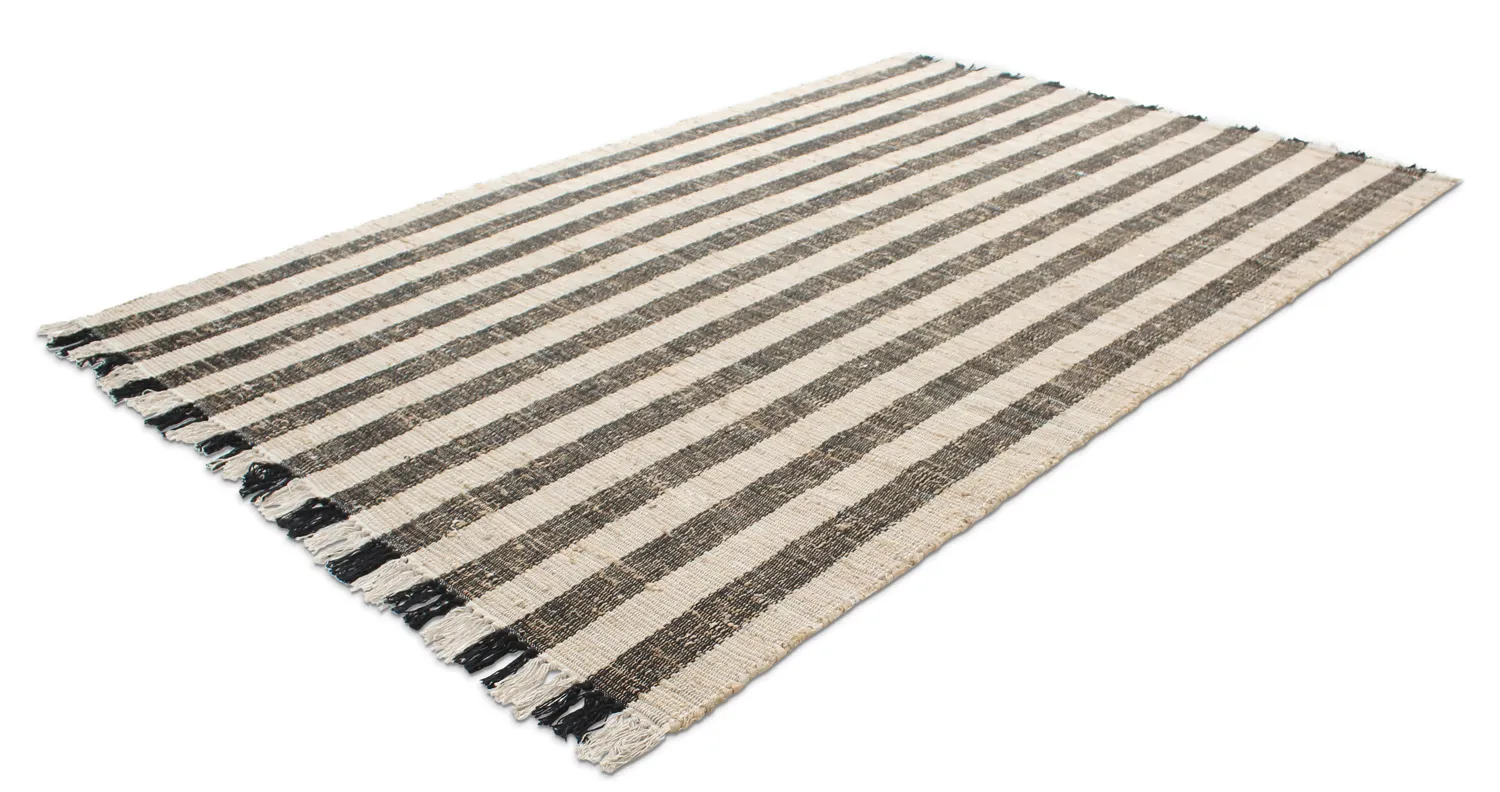 Tapis en coton - Hedda (noir)