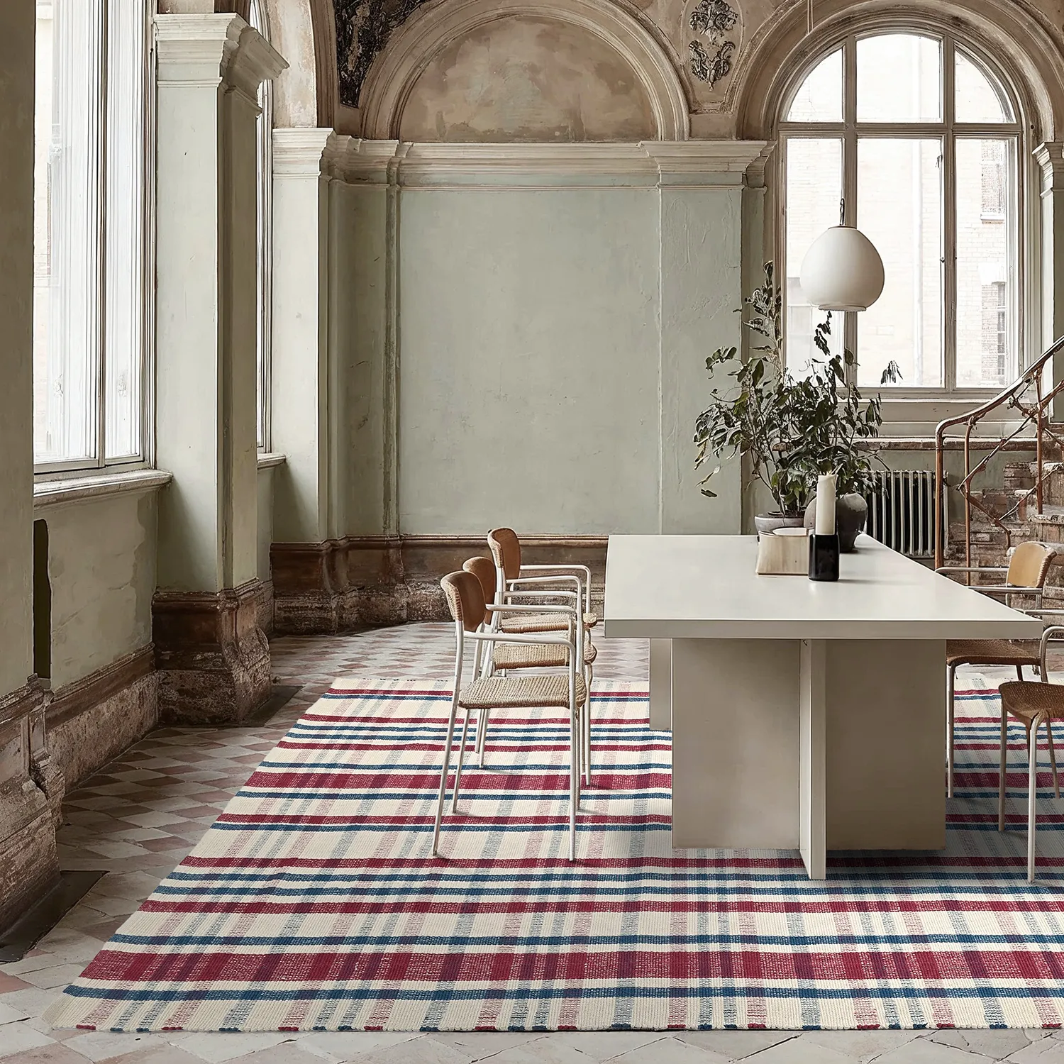 Tapis Coton - Husvik (crème/multicolore)