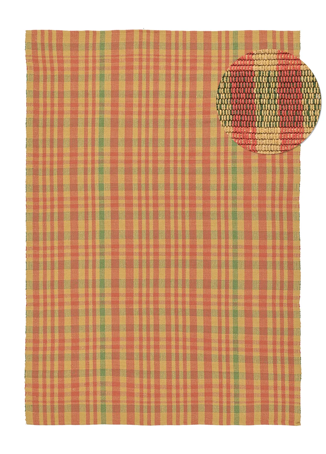 Tapis Coton - Husvik (moutarde/multicolore)