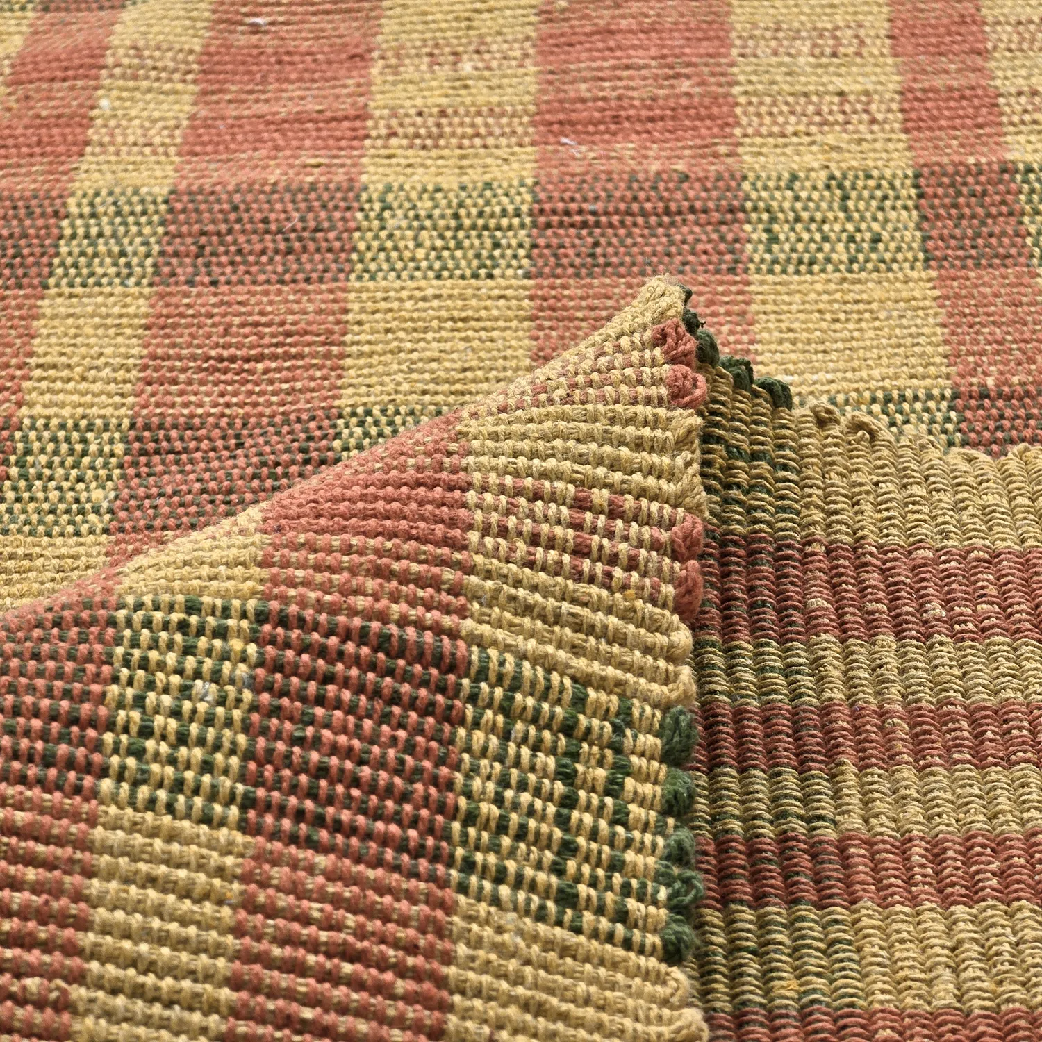 Tapis Coton - Husvik (moutarde/multicolore)