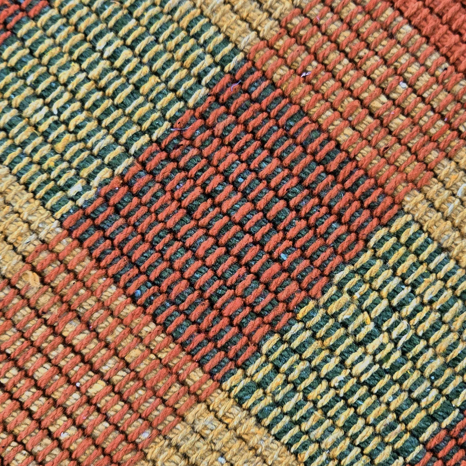 Tapis Coton - Husvik (moutarde/multicolore)