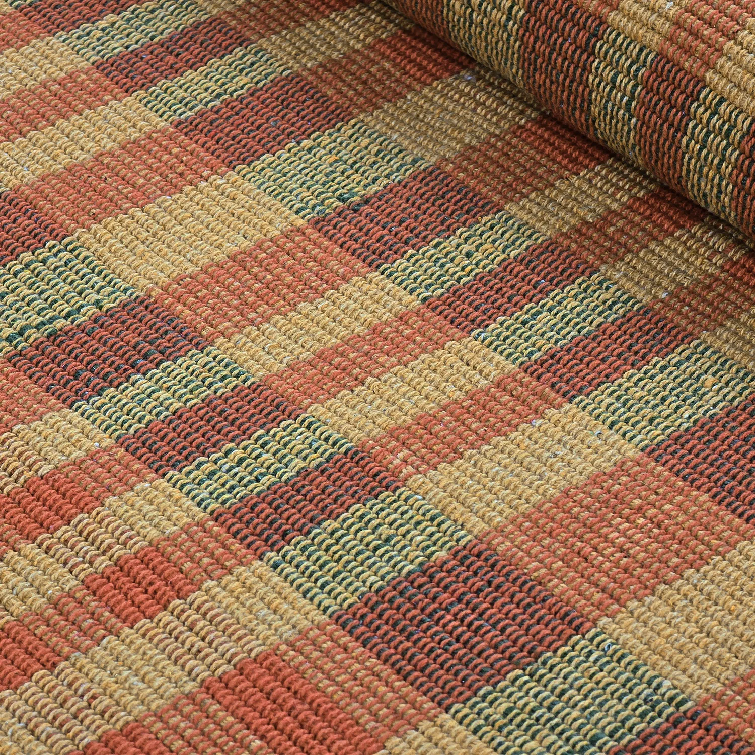 Tapis Coton - Husvik (moutarde/multicolore)