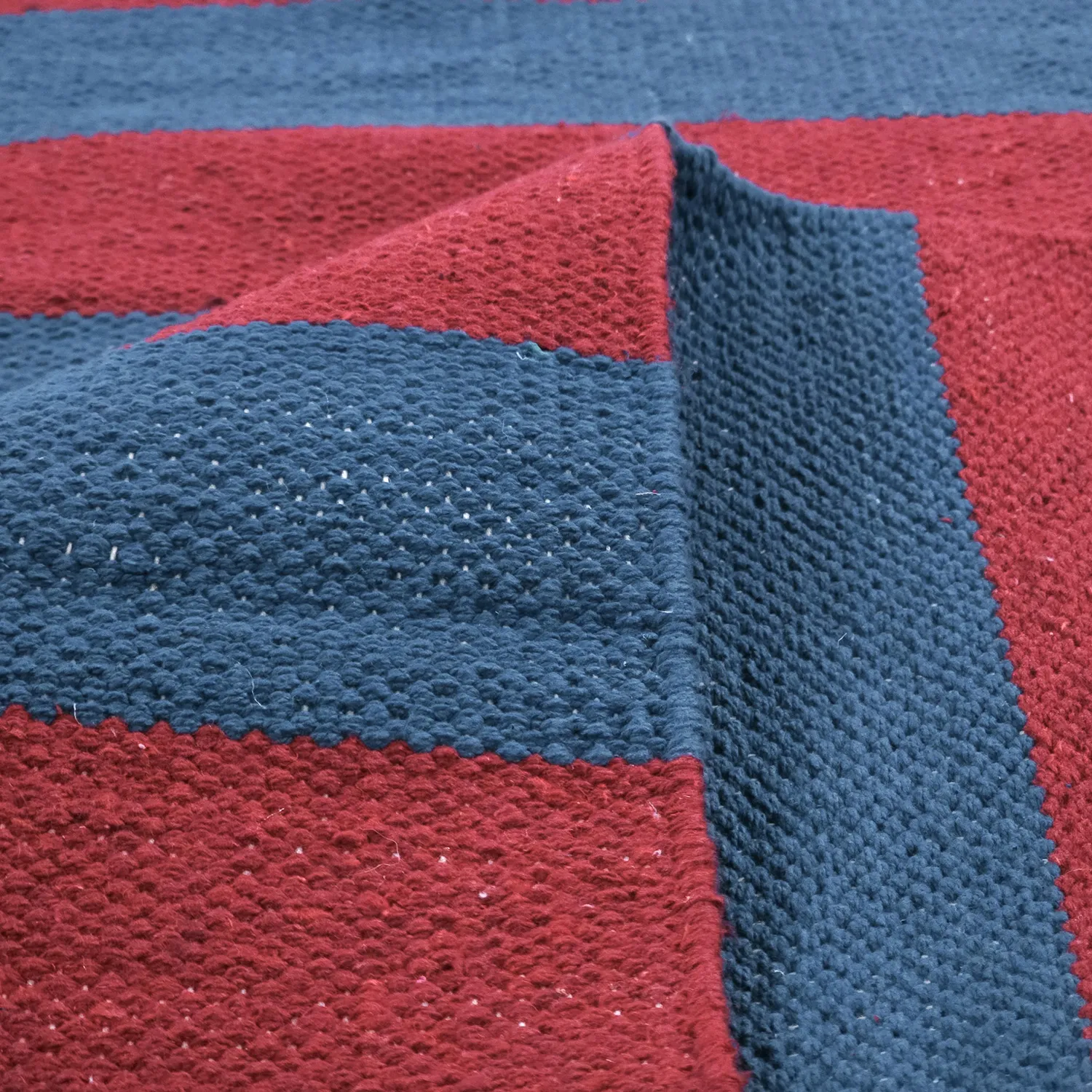 Tapis Coton - Nilo (rouge/bleu)