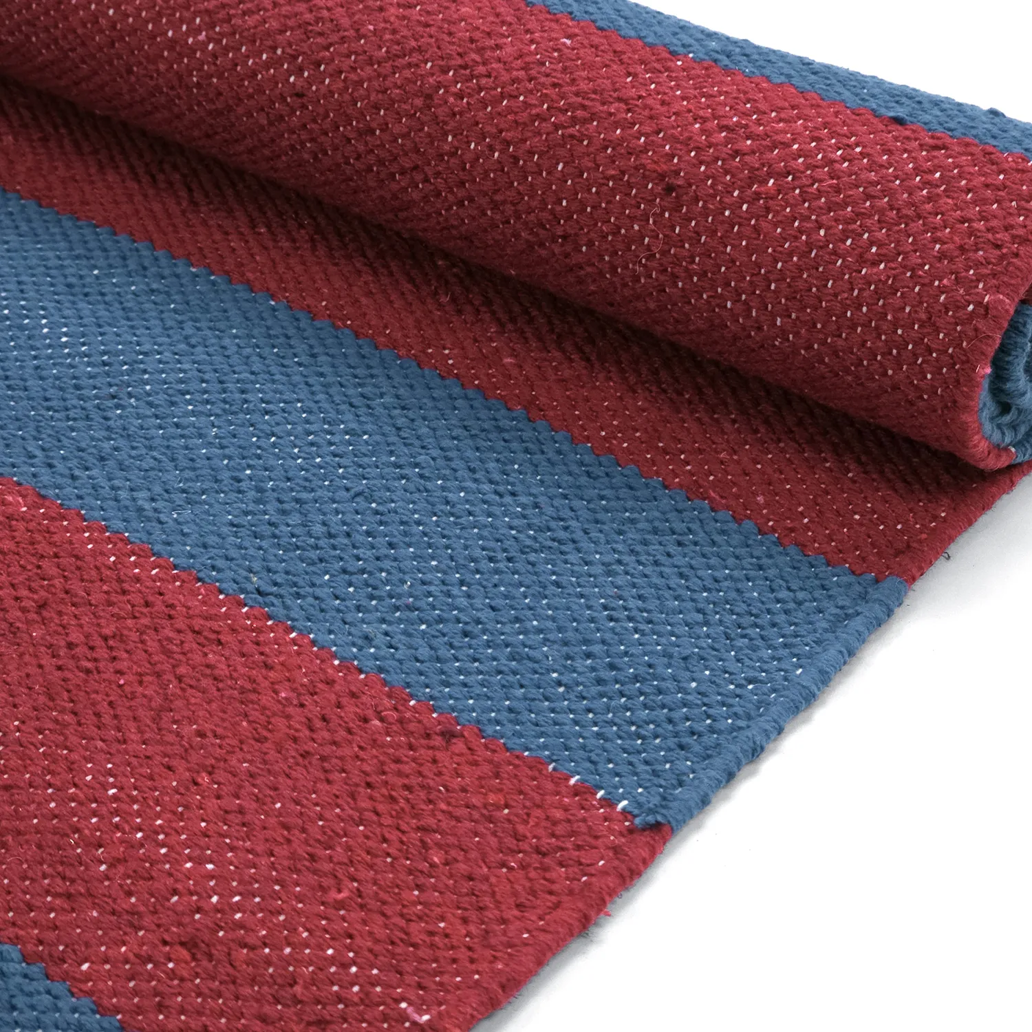Tapis Coton - Nilo (rouge/bleu)