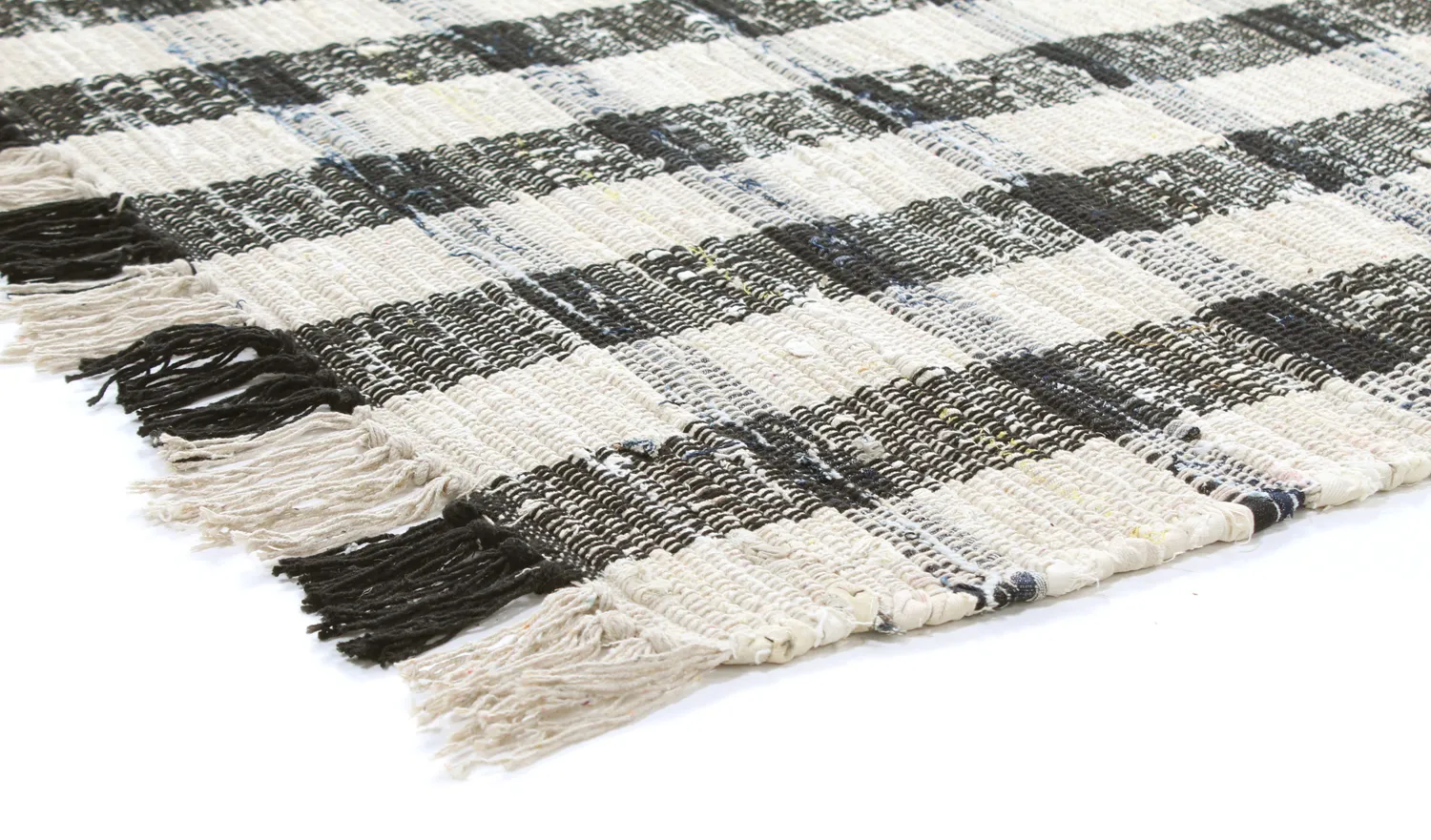 Tapis en coton - Noomi (noir)