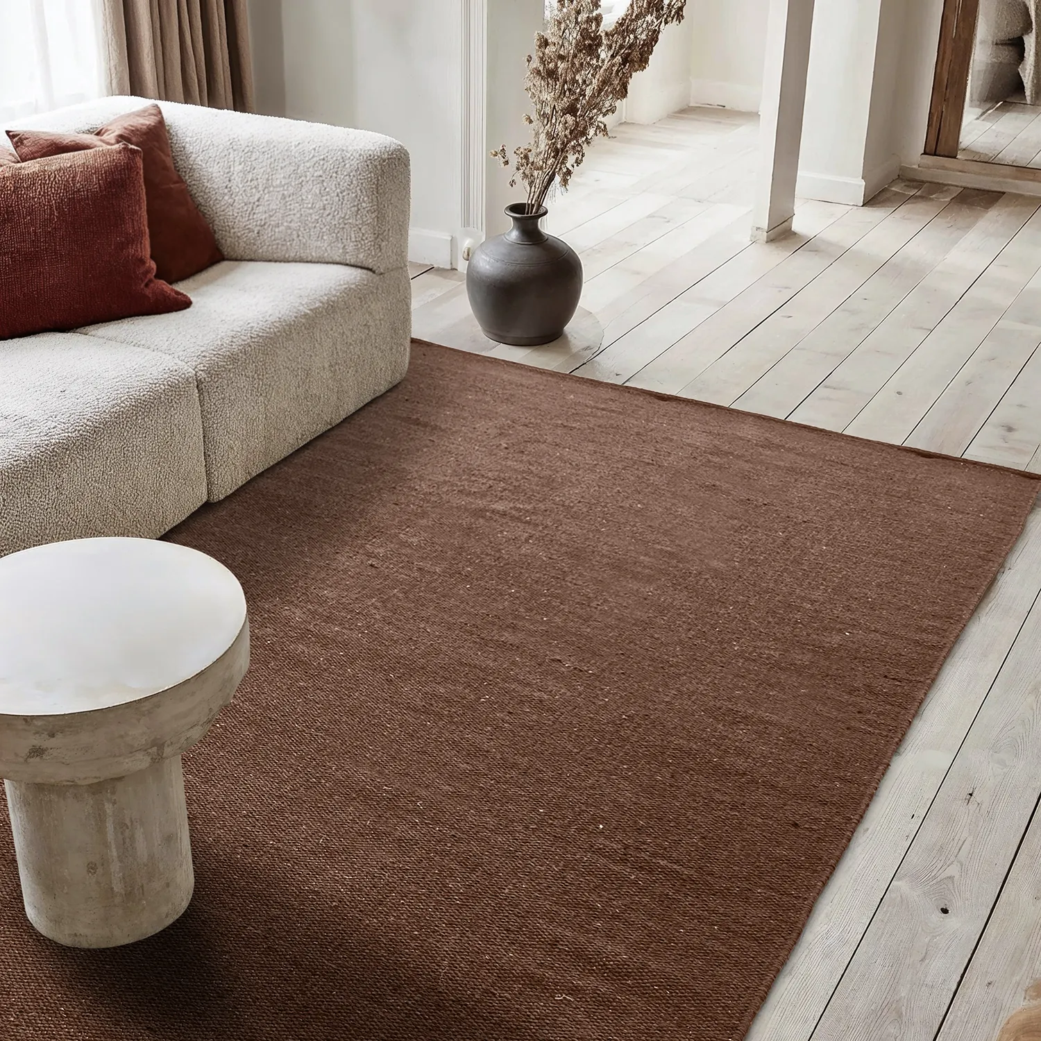 Tapis Coton - Rigolet (marron)