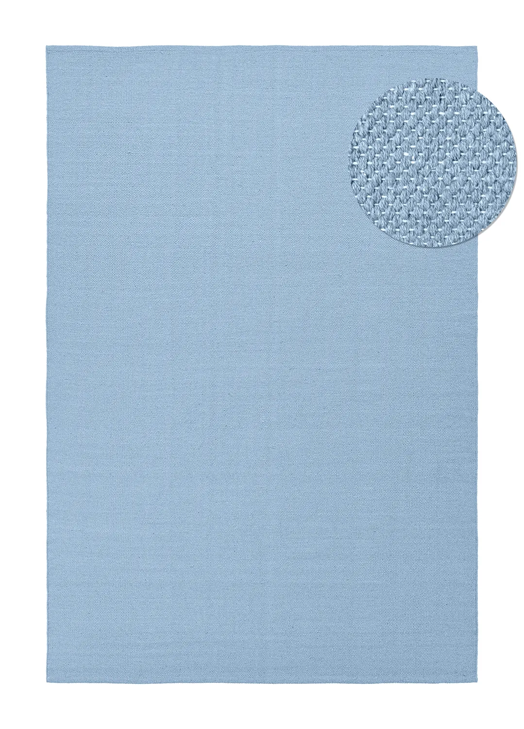 Tapis Coton - Rigolet (bleu clair)