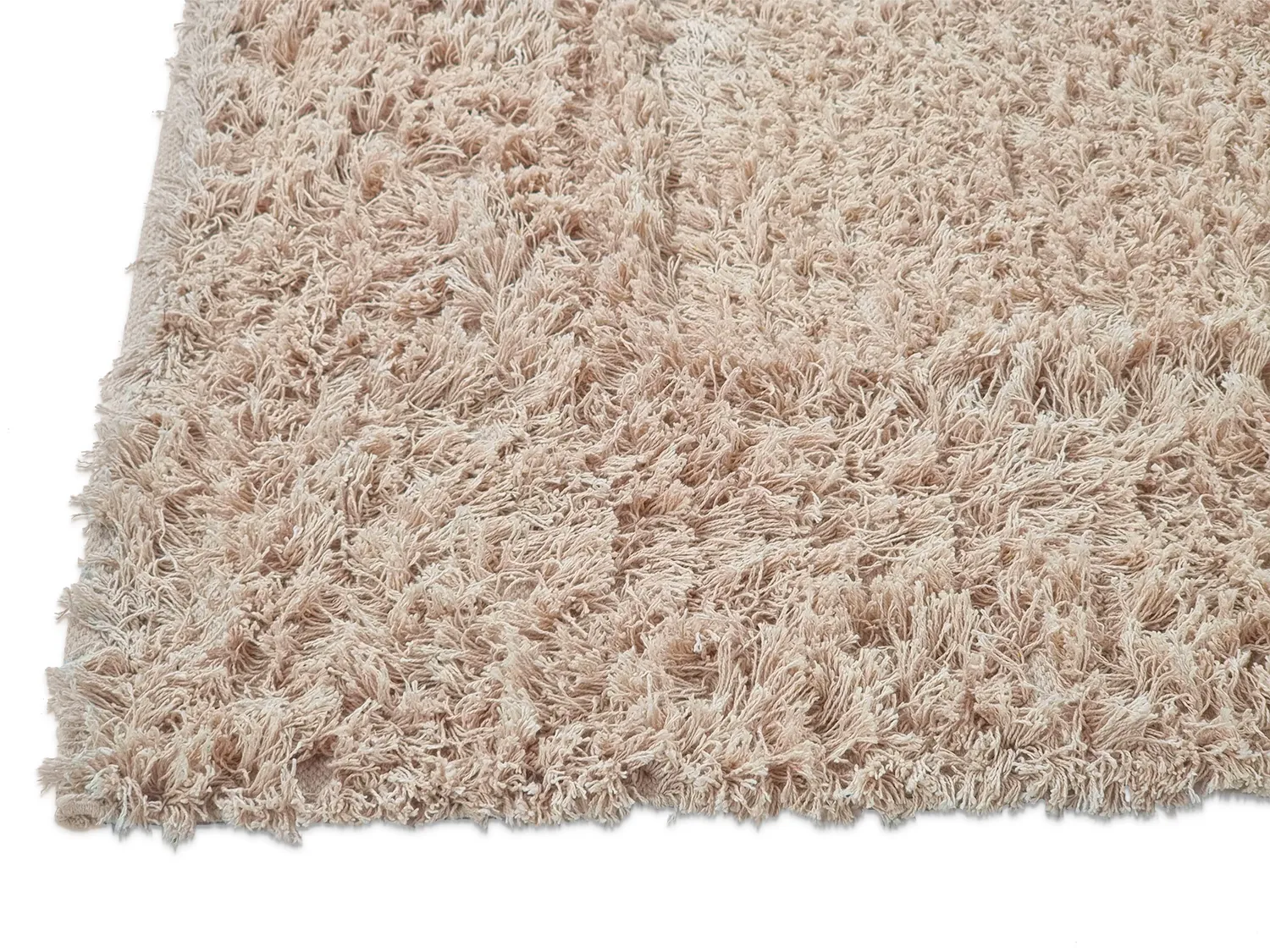 Tapis à poils longs - Aline Natural Cotton Shaggy (beige)