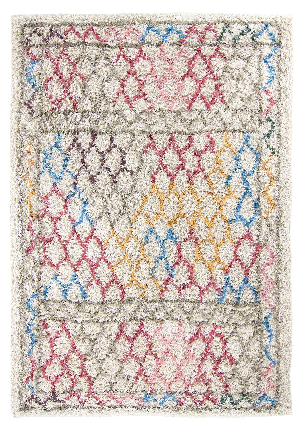 Tapis à poils longs - Calder Natural Cotton Shaggy (multi)