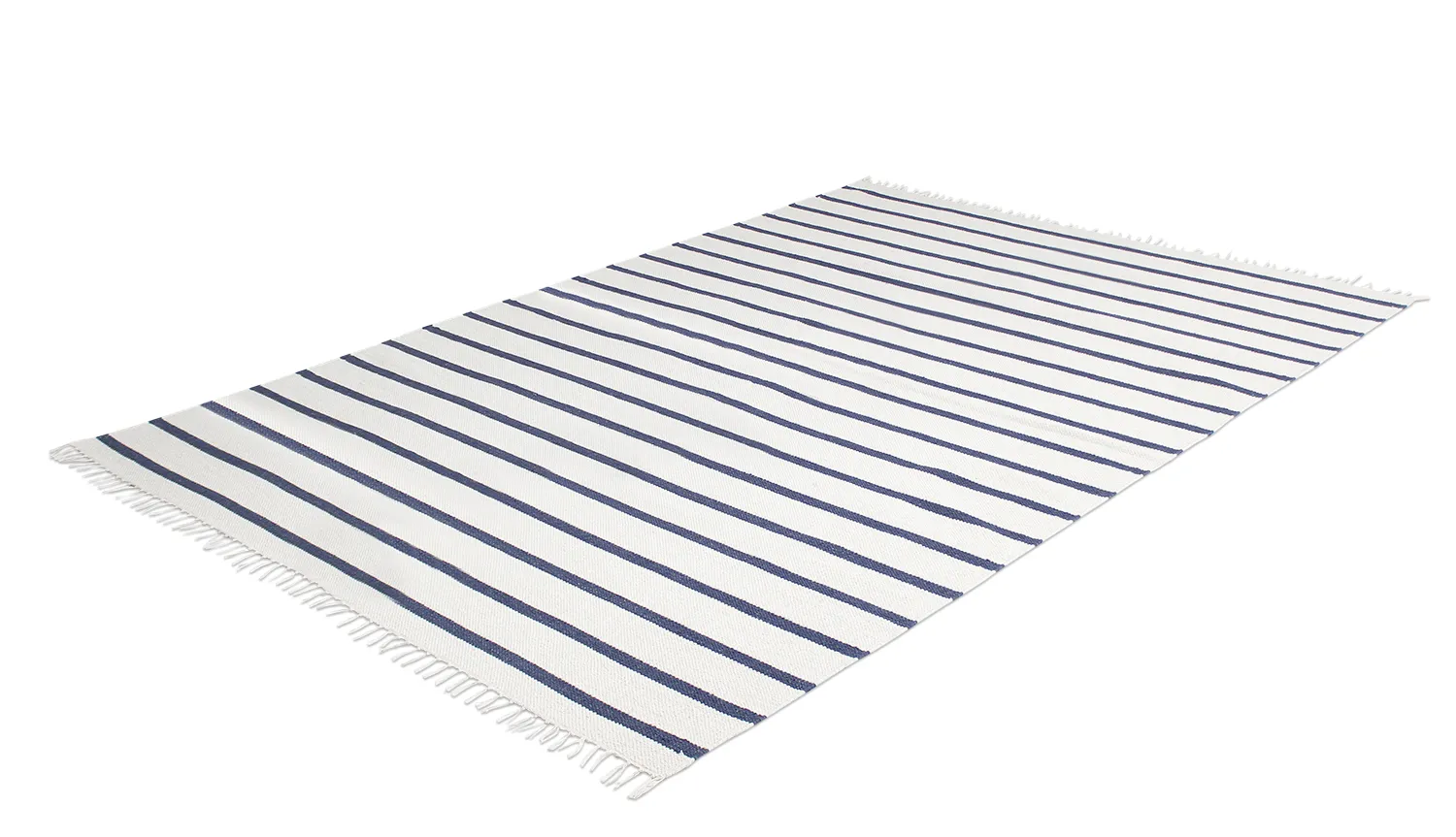 Tapis en coton - Helle (bleu)