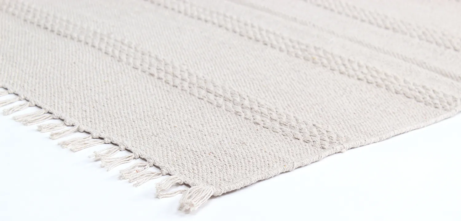 Tapis en coton - Lilje (beige clair)
