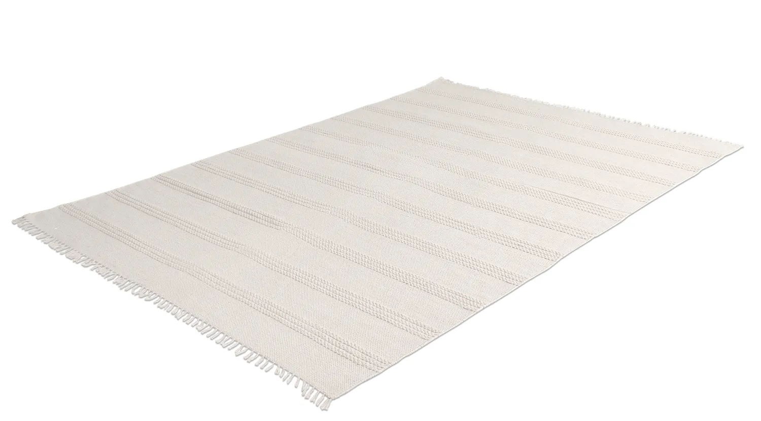 Tapis en coton - Lilje (blanc)