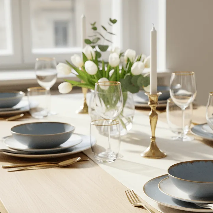 Chemins de table - Niva (beige)