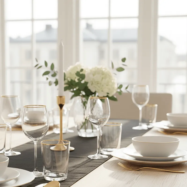 Chemins de table - Niva (noir)