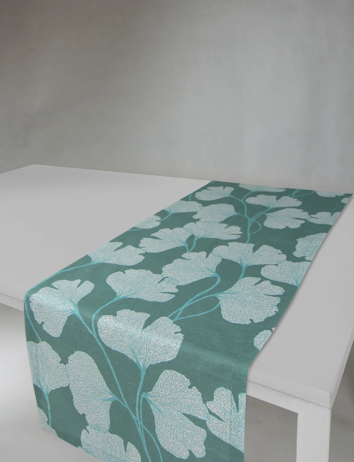 Chemin de table - Chemin Abril (vert foncé)
