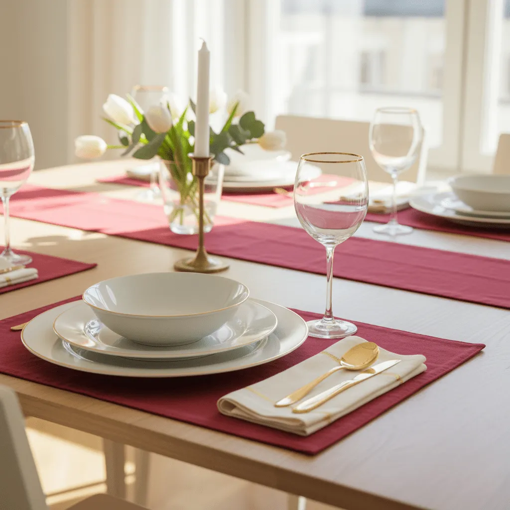 Set de table - 2 unités Niva (bordeaux)