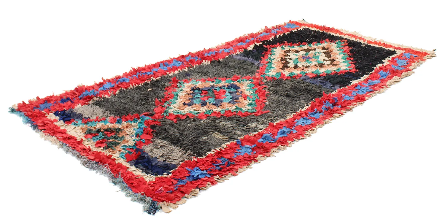 Tapis Marocain Berbère Boucherouite 245 x 110 cm
