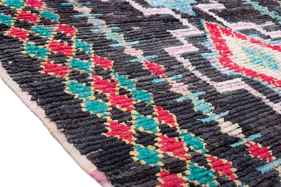 Tapis berbère marocain Boucherouite 310 x 160 cm