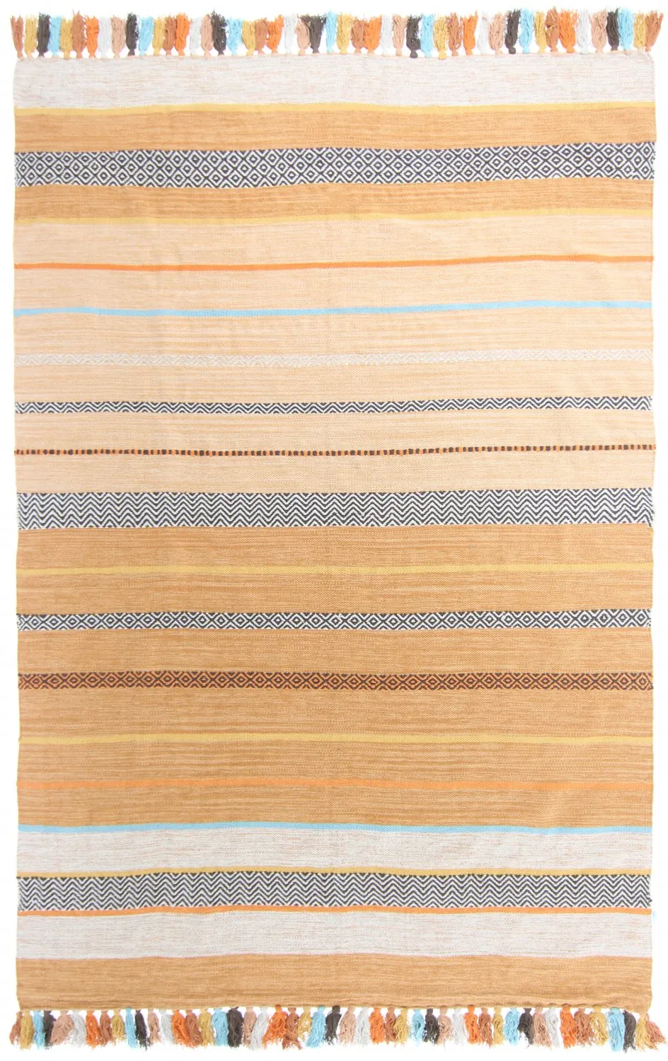 Tapis en coton - Bouira (orange/multicolore)